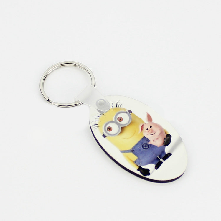 Sublimation double sided MDF keychain range