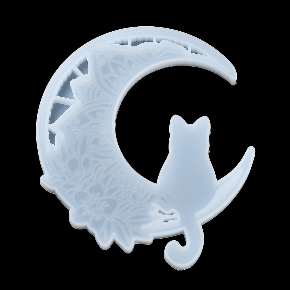 Moon, cat and flower mold