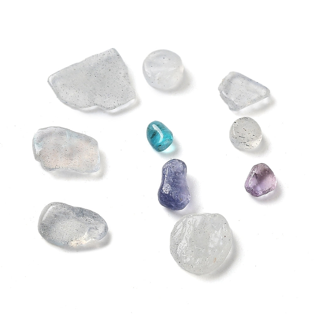 Natural labradorite beads