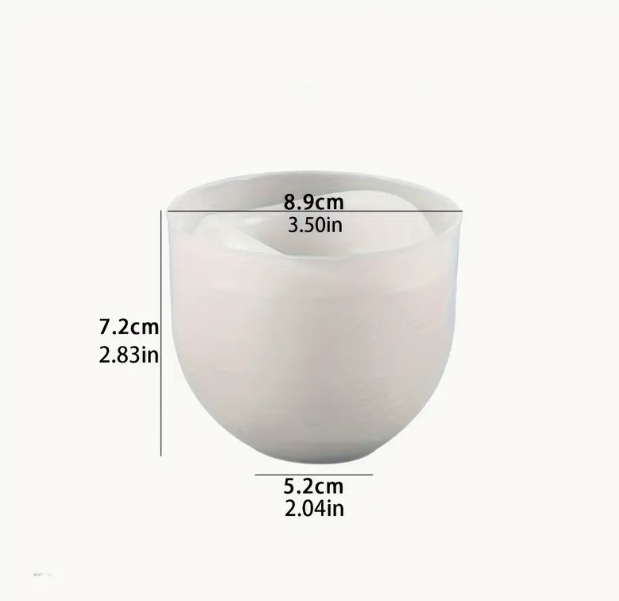 Curved candle cup mold