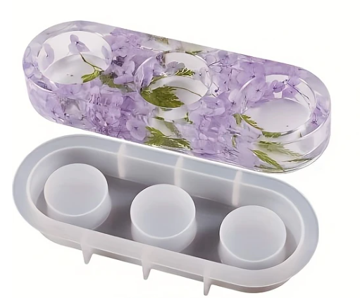 Hole tealight candle holder molds selection