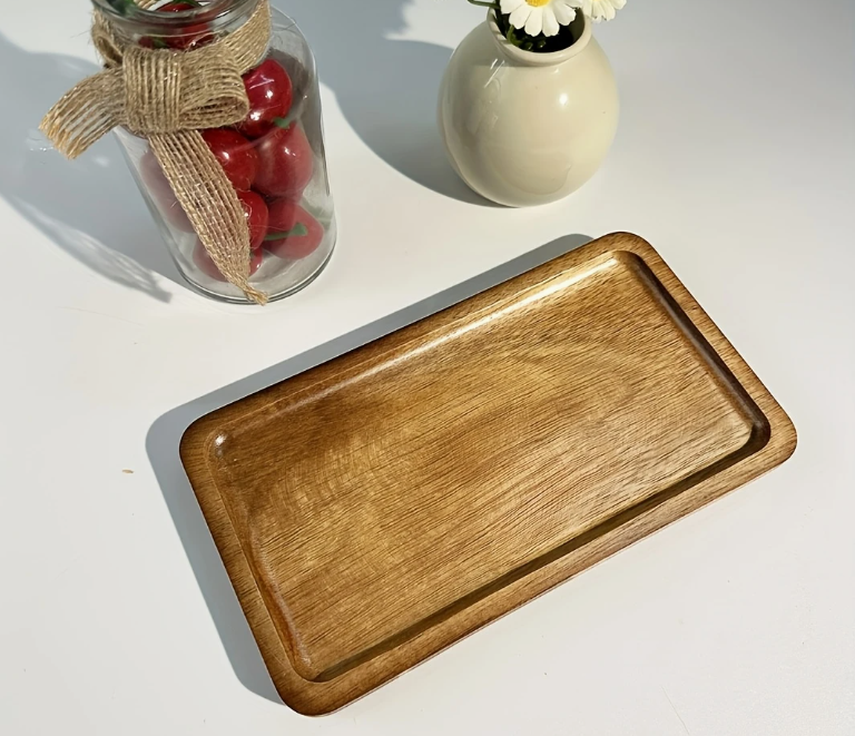 Wooden serving tray selection