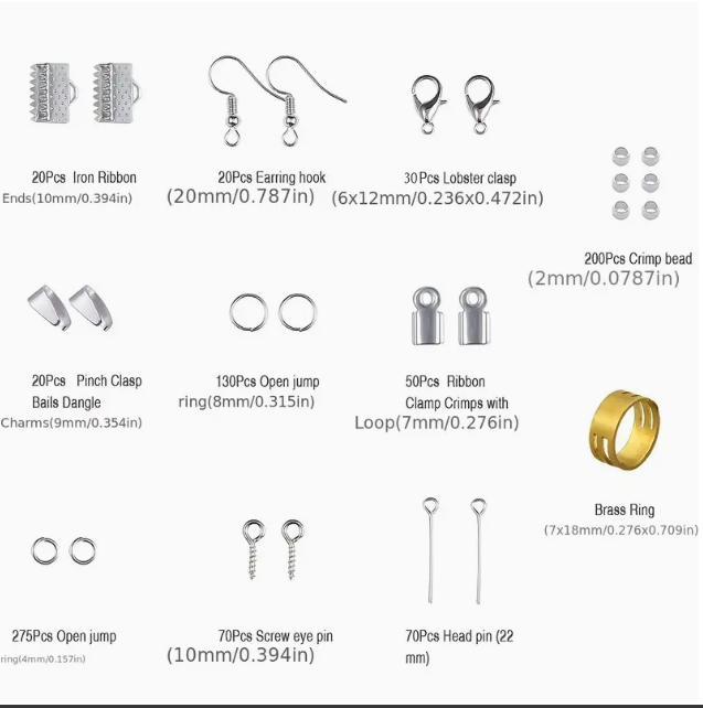 900 pieces jewellery making starter kit