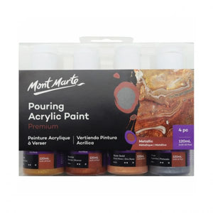 Mont Marte premium acrylic pouring set range (60ml or 120ml)