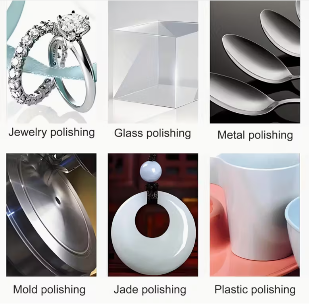 Syringe diamond polishing and grinding paste set range