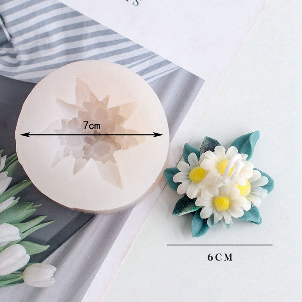 Daisy flower shape food grade silicon mold