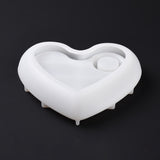 Heart candle holder silicone mold