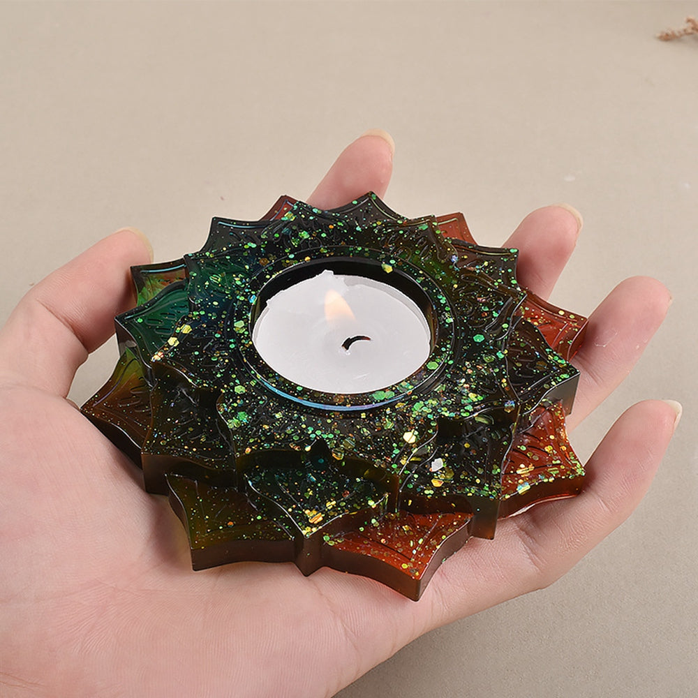 Lotus flower candle holder