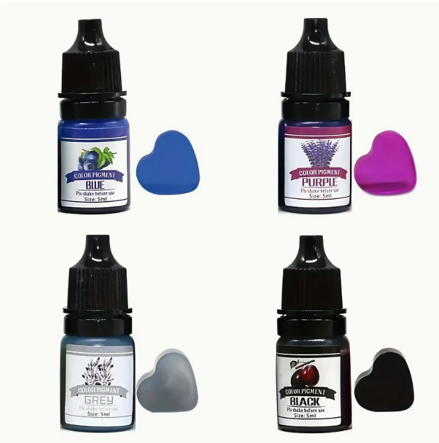 Resin colour pigment set selection