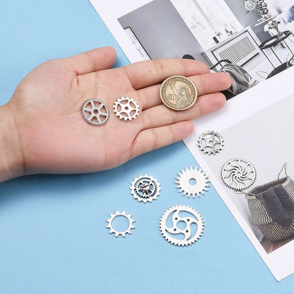 Metal steam punk gears (50g)
