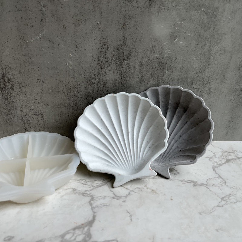 Shell shape plate silicone mold