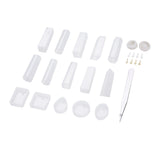 Mixed shapes mold set for jewelry making (17 pieces)