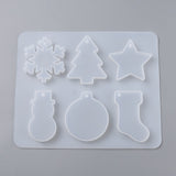 Christmas pendant mold (6 shapes)