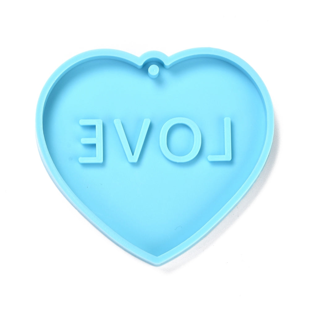 Heart shape pendants with words range