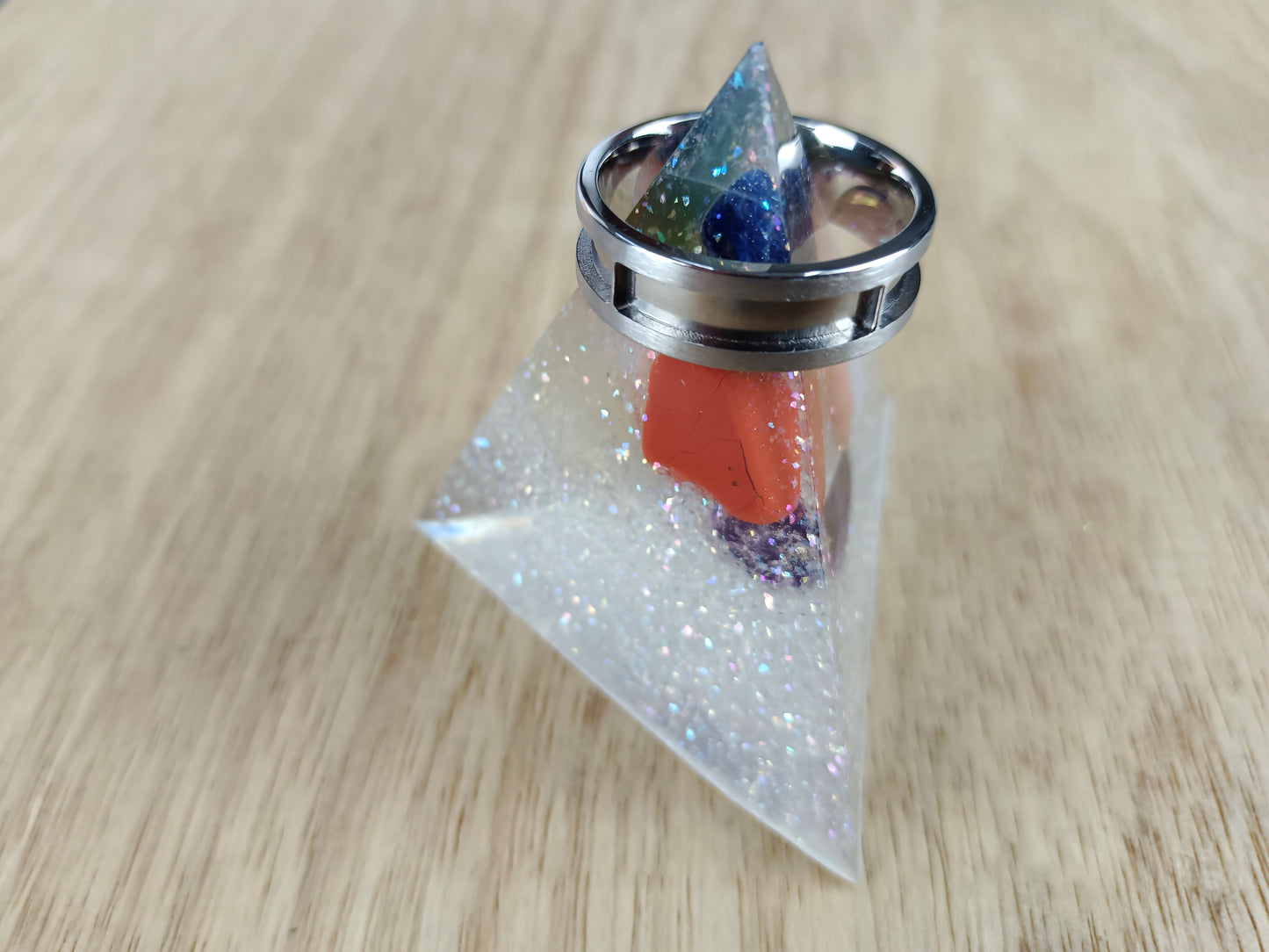 Titanium patterned inlay core ring range