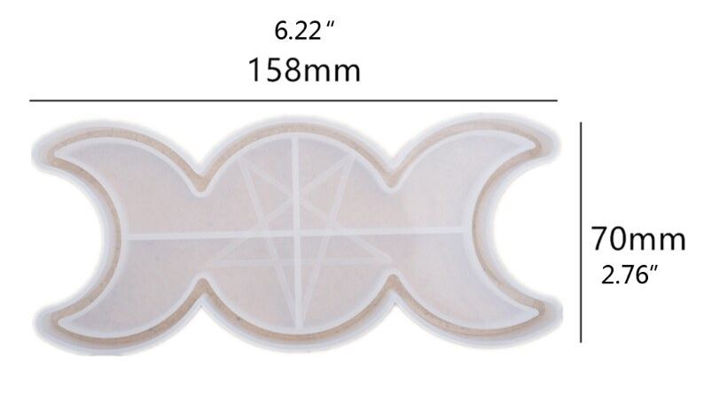 Moon shape with star