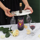 Wine butler with coaster set (3 pieces)