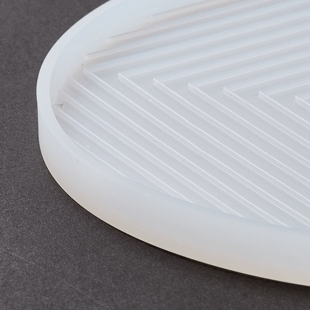 Round cup mat abstract pattern B