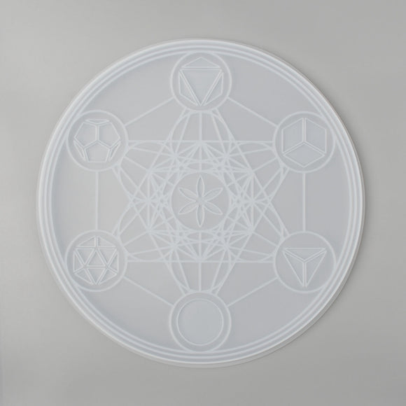 Round tarot divination mat
