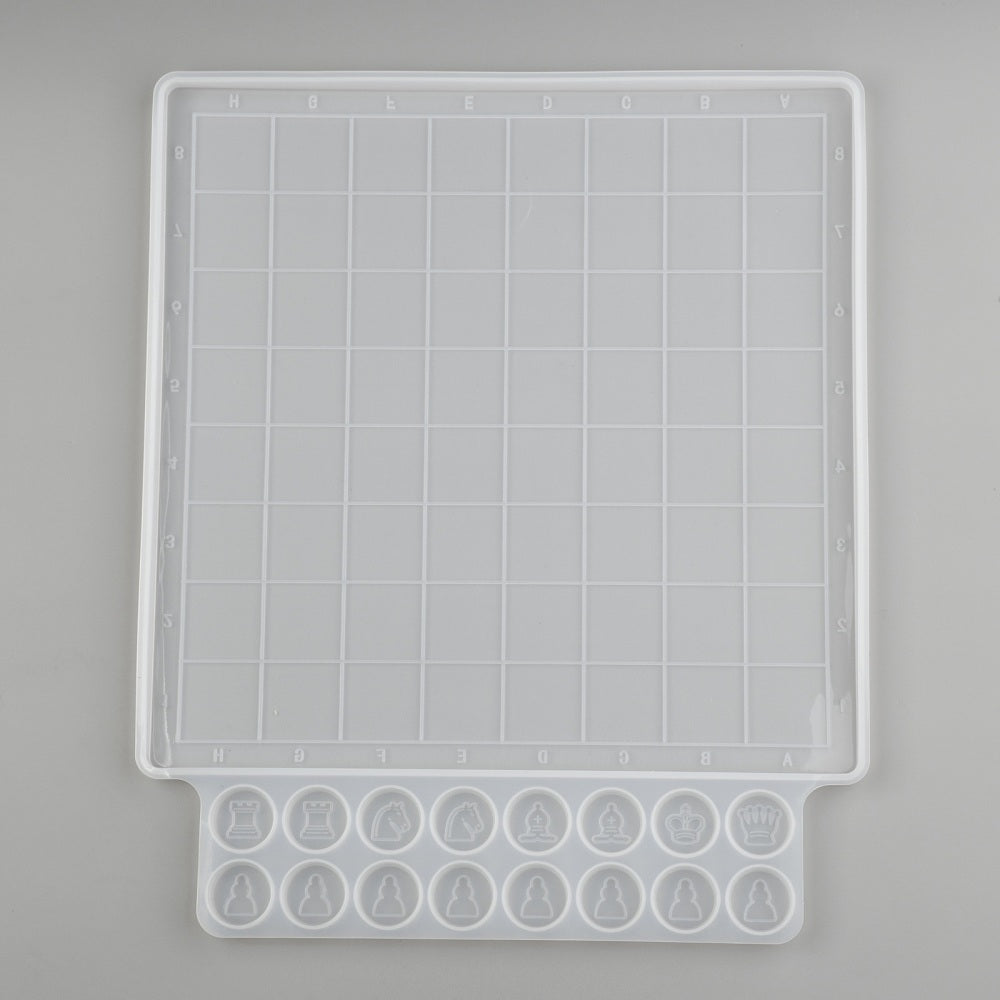 Chess set flat style