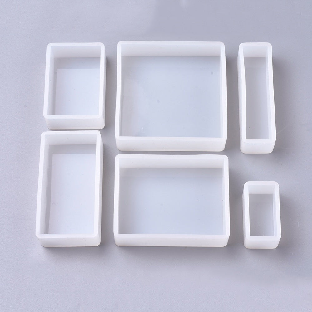 Cuboid silicon molds 6 pieces/set