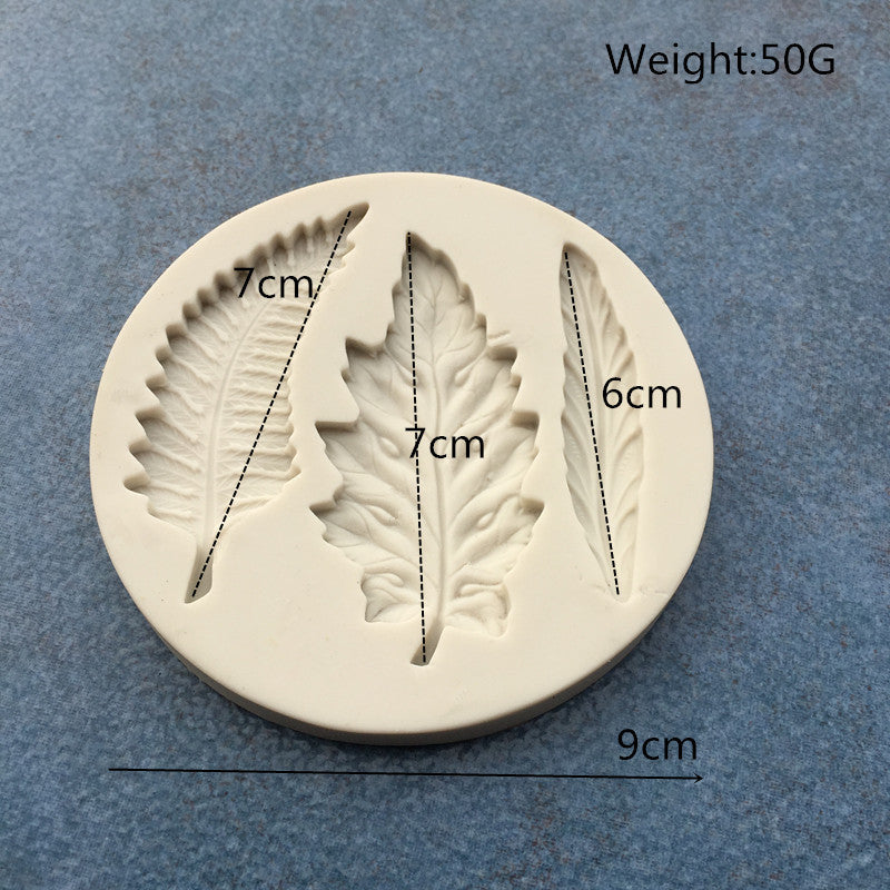 Leaf antique white food grade silicon mold