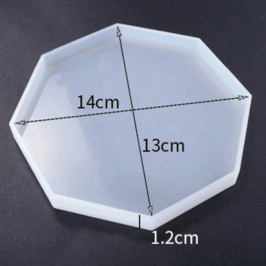 Octagon cup mat silicon mold