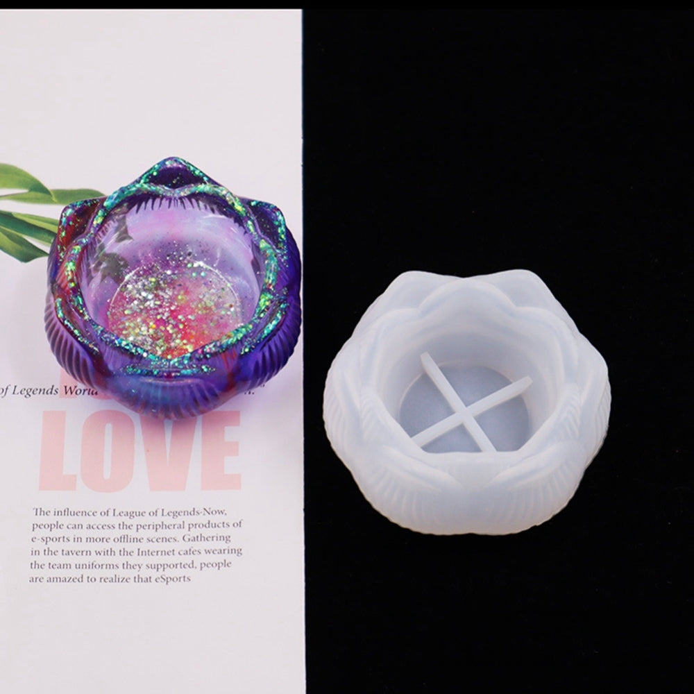 Lotus candle holder silicon mold range