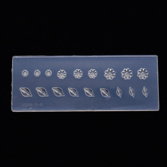 3D flower leaves carved silicon mold