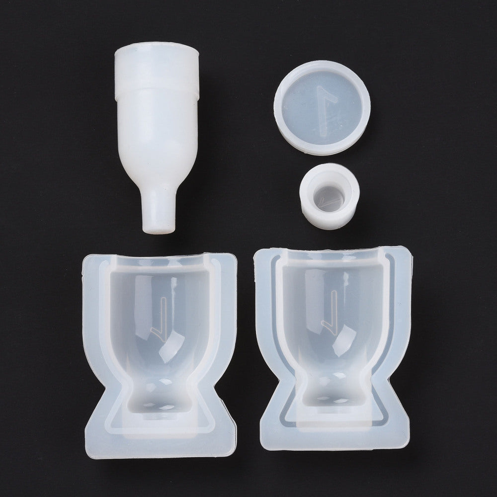 Refillable bottle silicon molds