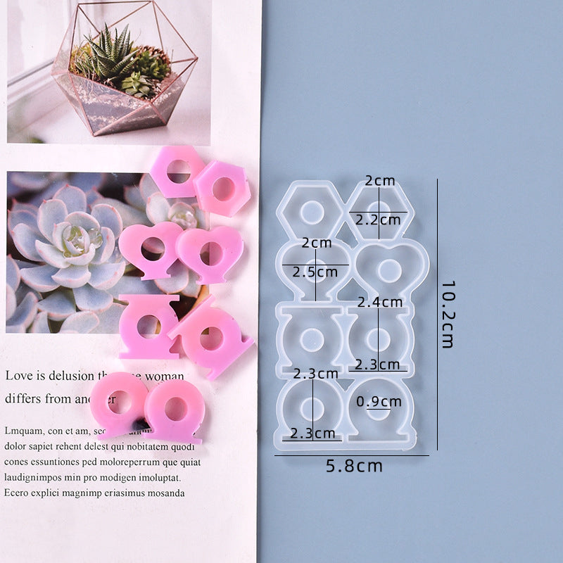 Straw topper silicone mold range
