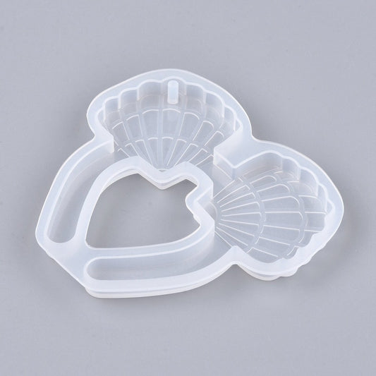Scallop shape pendant silicon mold