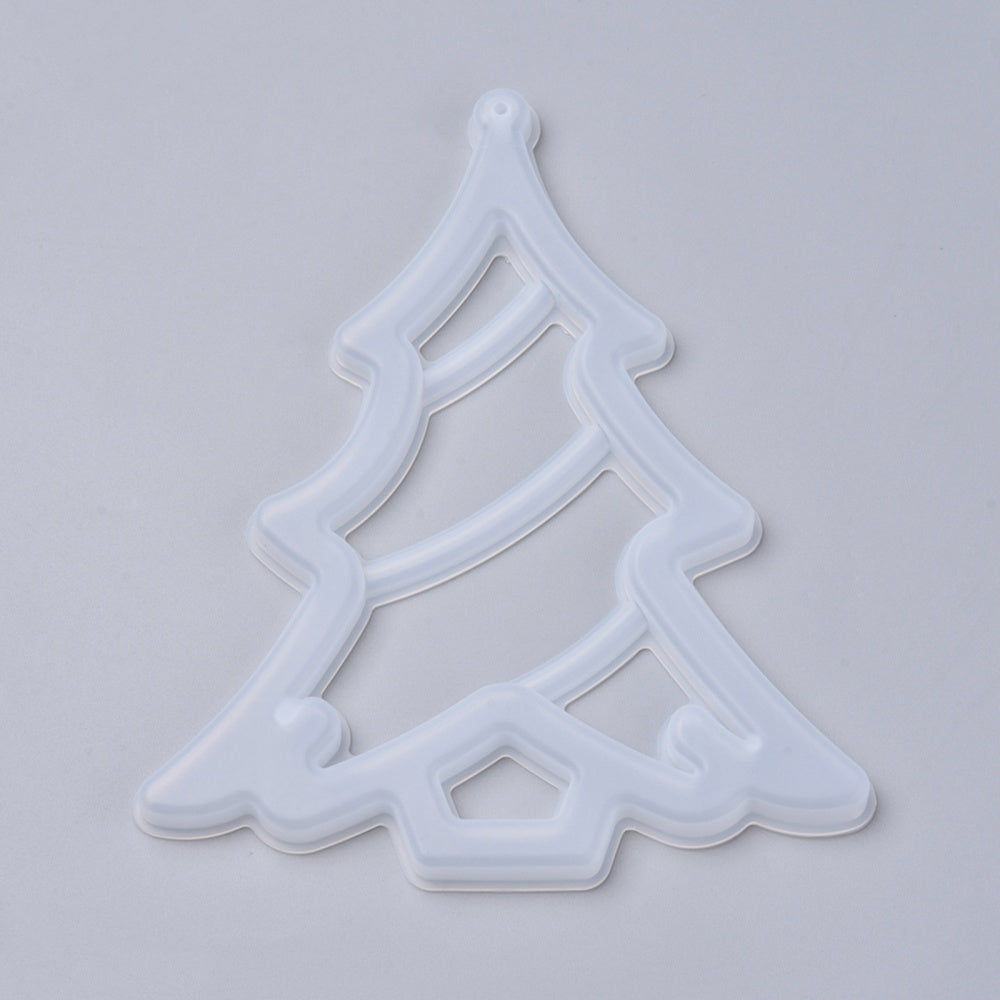 Hollow Christmas tree pendant silicon mold