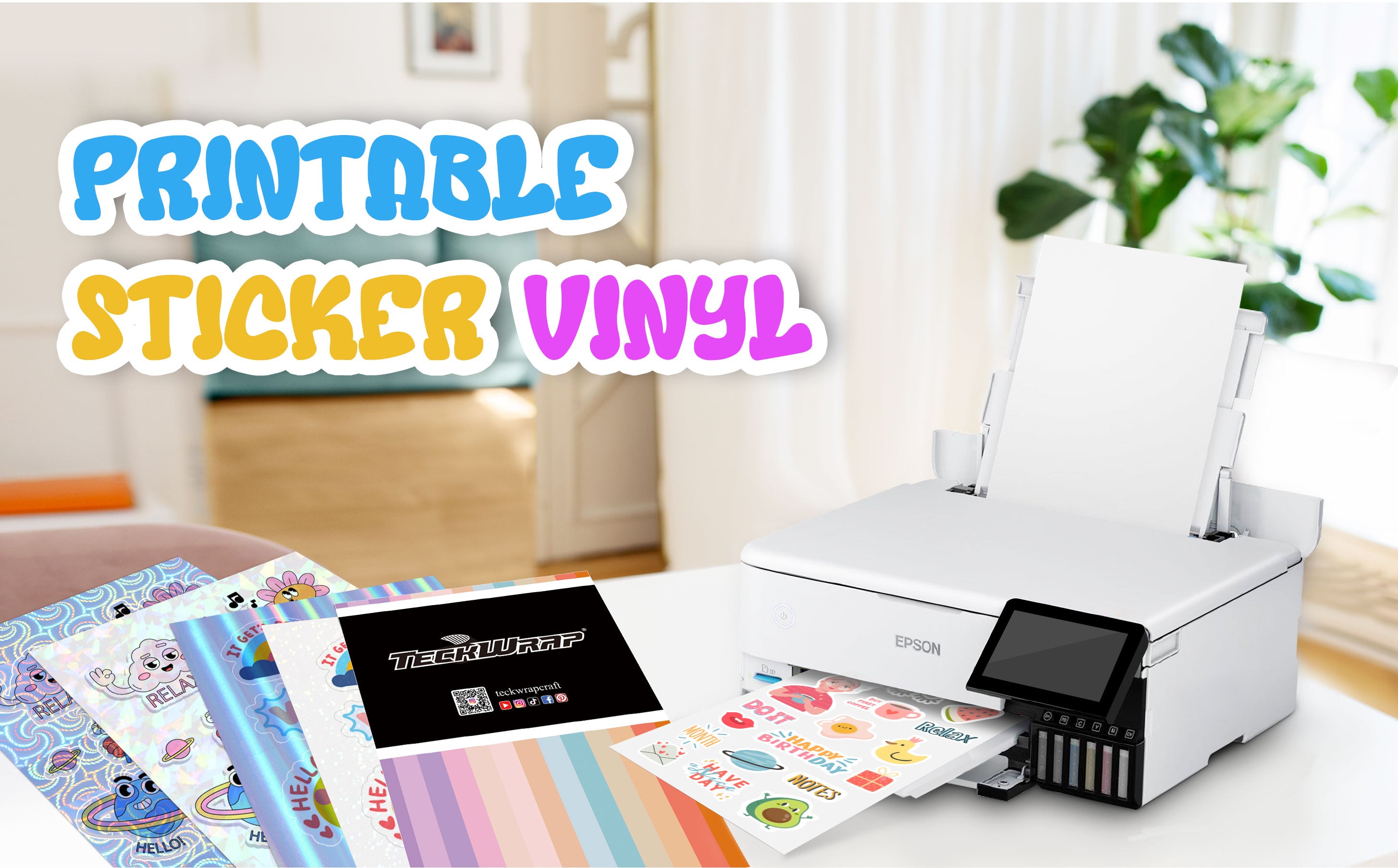 TeckWrap beginner packs for printable sticker vinyl (3 options ...