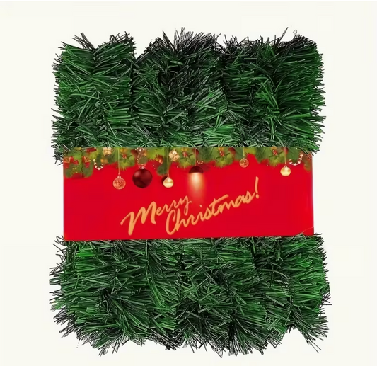 Green artificial garland selection