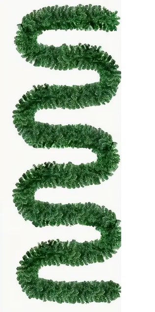 Green artificial garland selection