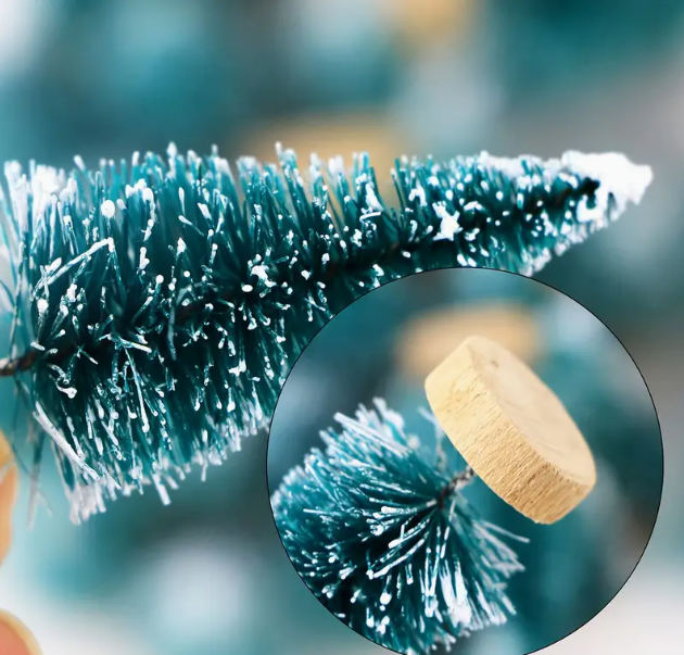 Miniature artificial Christmas trees selection