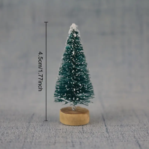 Miniature artificial Christmas trees selection