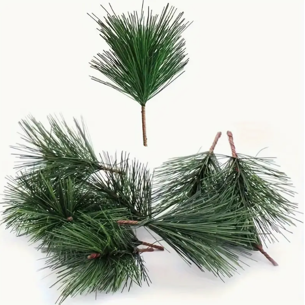 24 pieces premium quality lifelike artificial pine needle branches