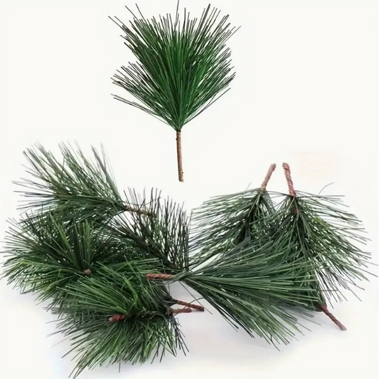24 pieces premium quality lifelike artificial pine needle branches