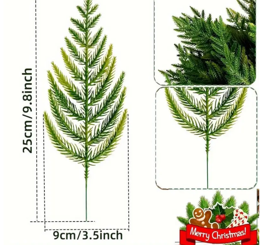 Christmas artificial tree branches selection