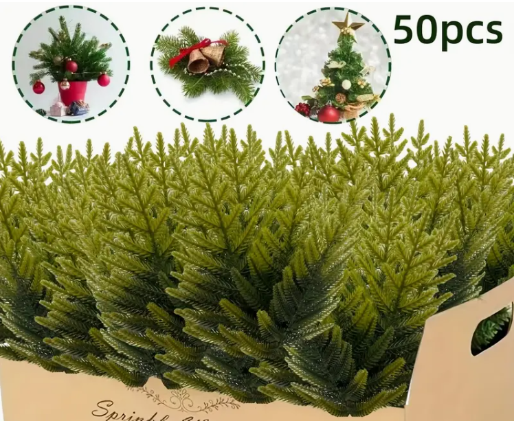 Christmas artificial tree branches selection