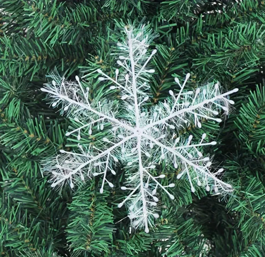 12 pieces Christmas tree decoration snowflakes