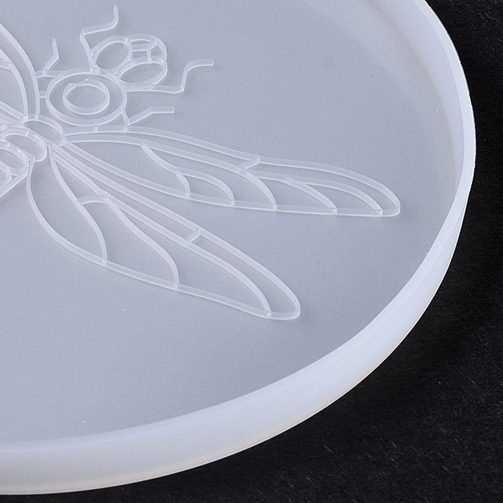 Dragonfly cup mat mold