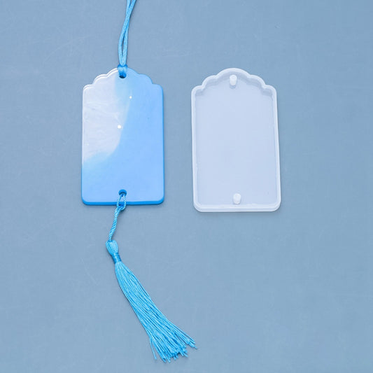 Auspicious cloud rectangular shape connecter charm mold