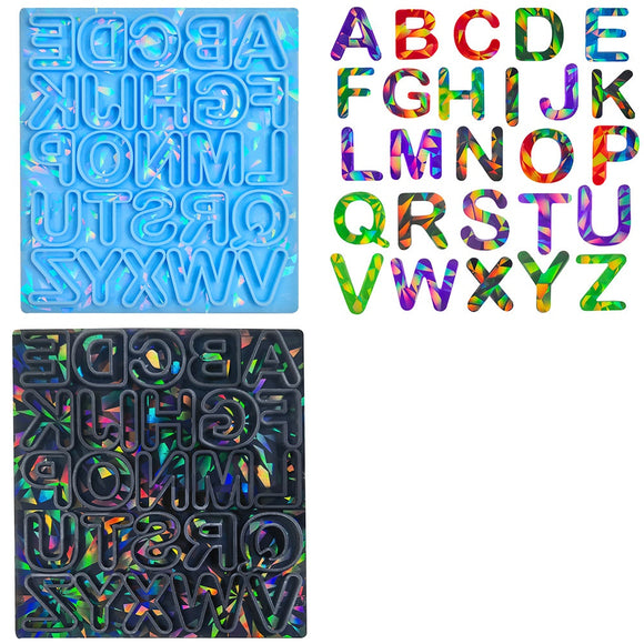 Holographic alphabet mold