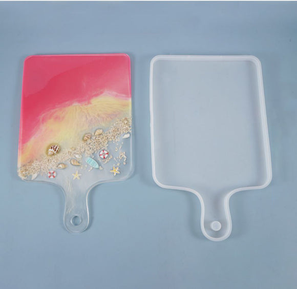 Rectangular handle serving platter mold range