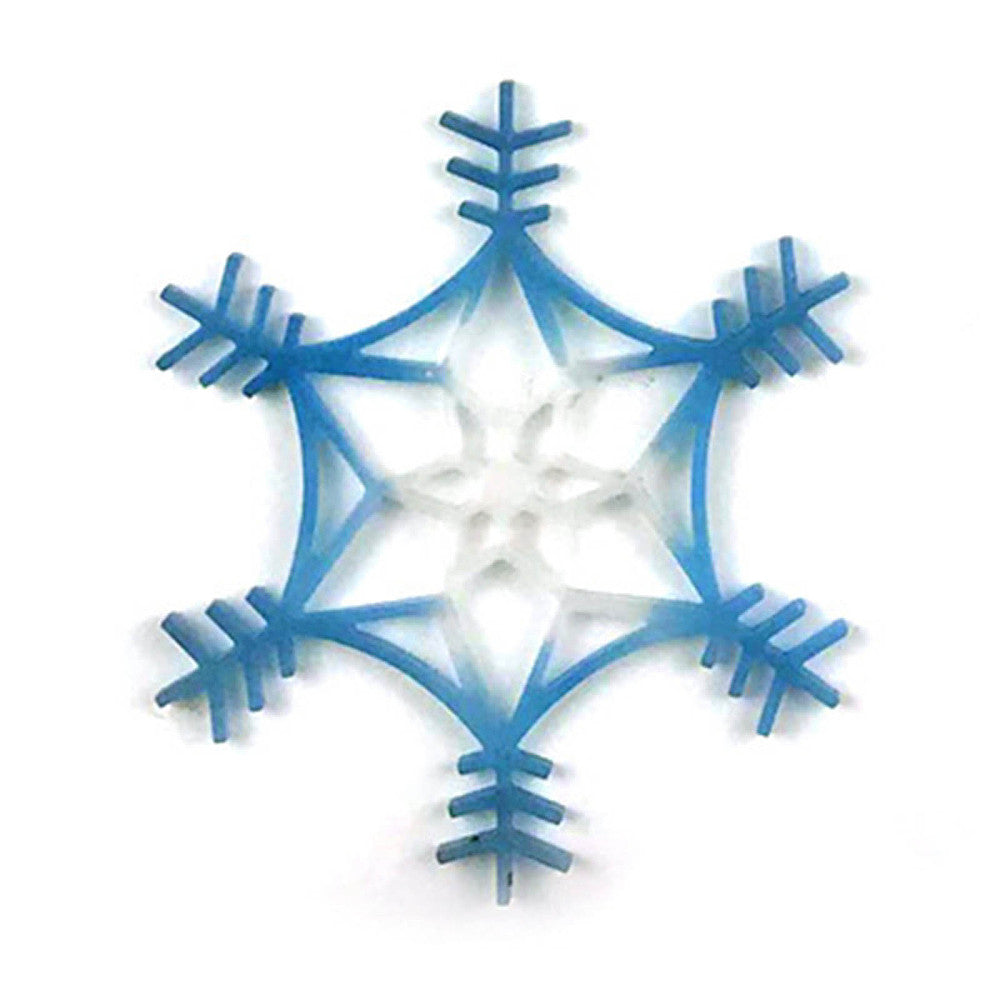 Hexagram snowflake deep sky-blue silicon mold