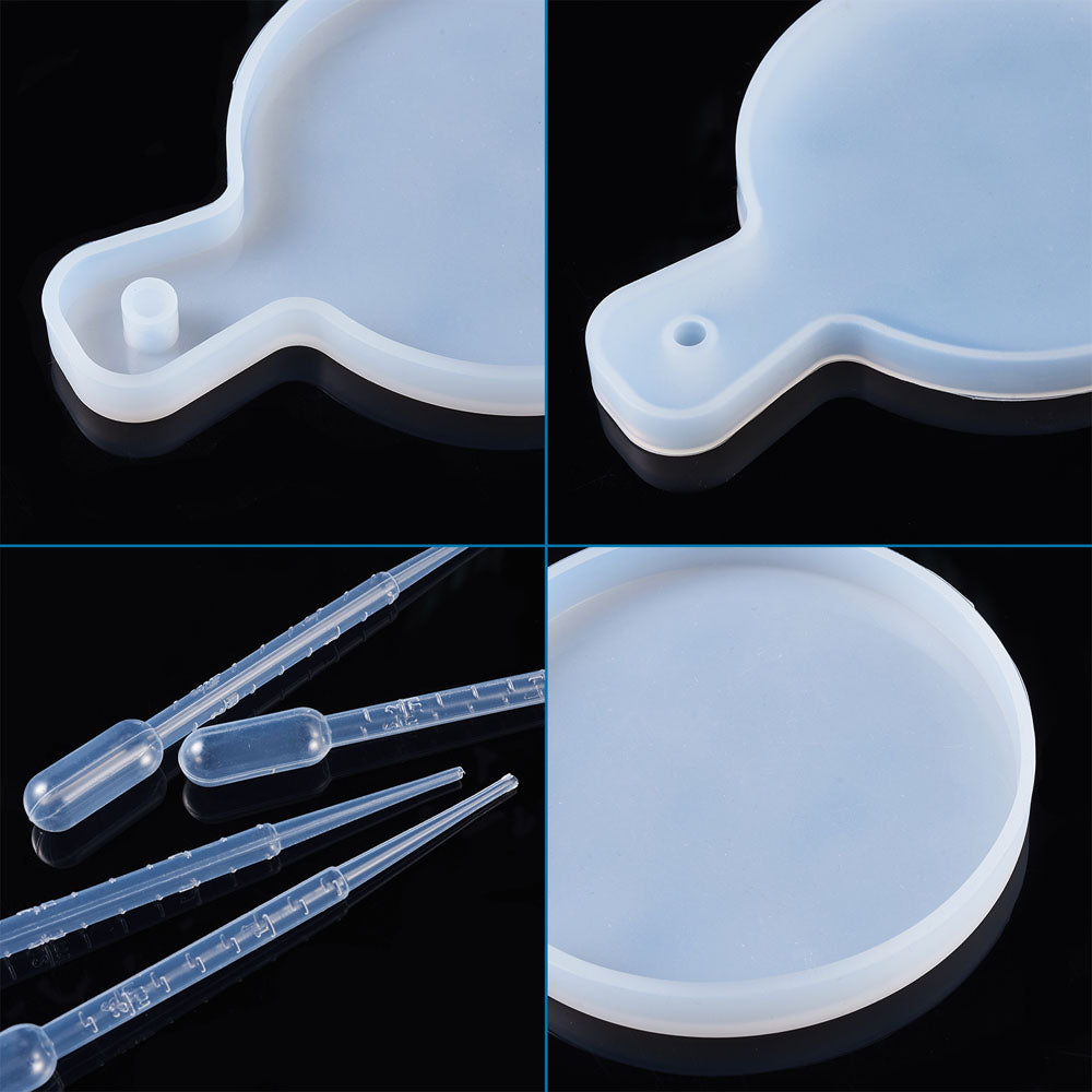 Round handle dinner plate silicon molds kit