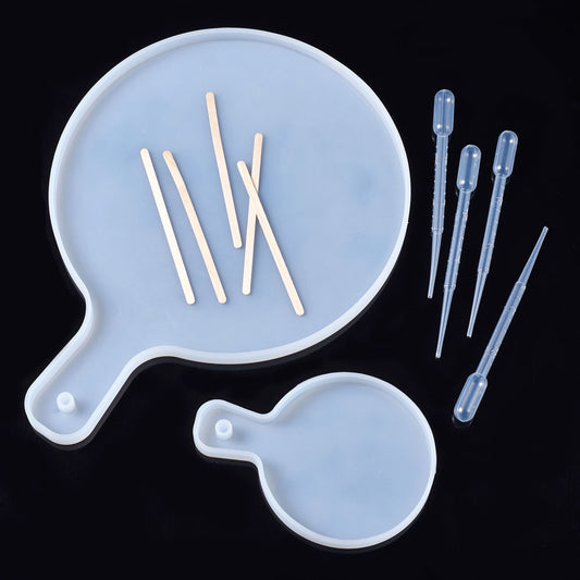 Round handle dinner plate silicon molds kit